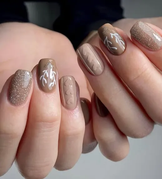 Soft Brown Holiday Details
